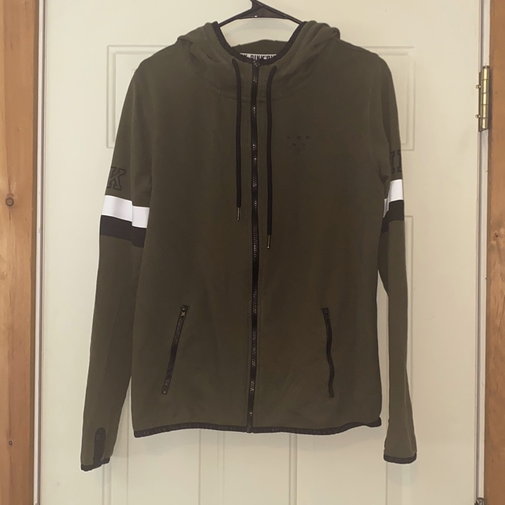 Dark Green Victoria Secret PINK zip up